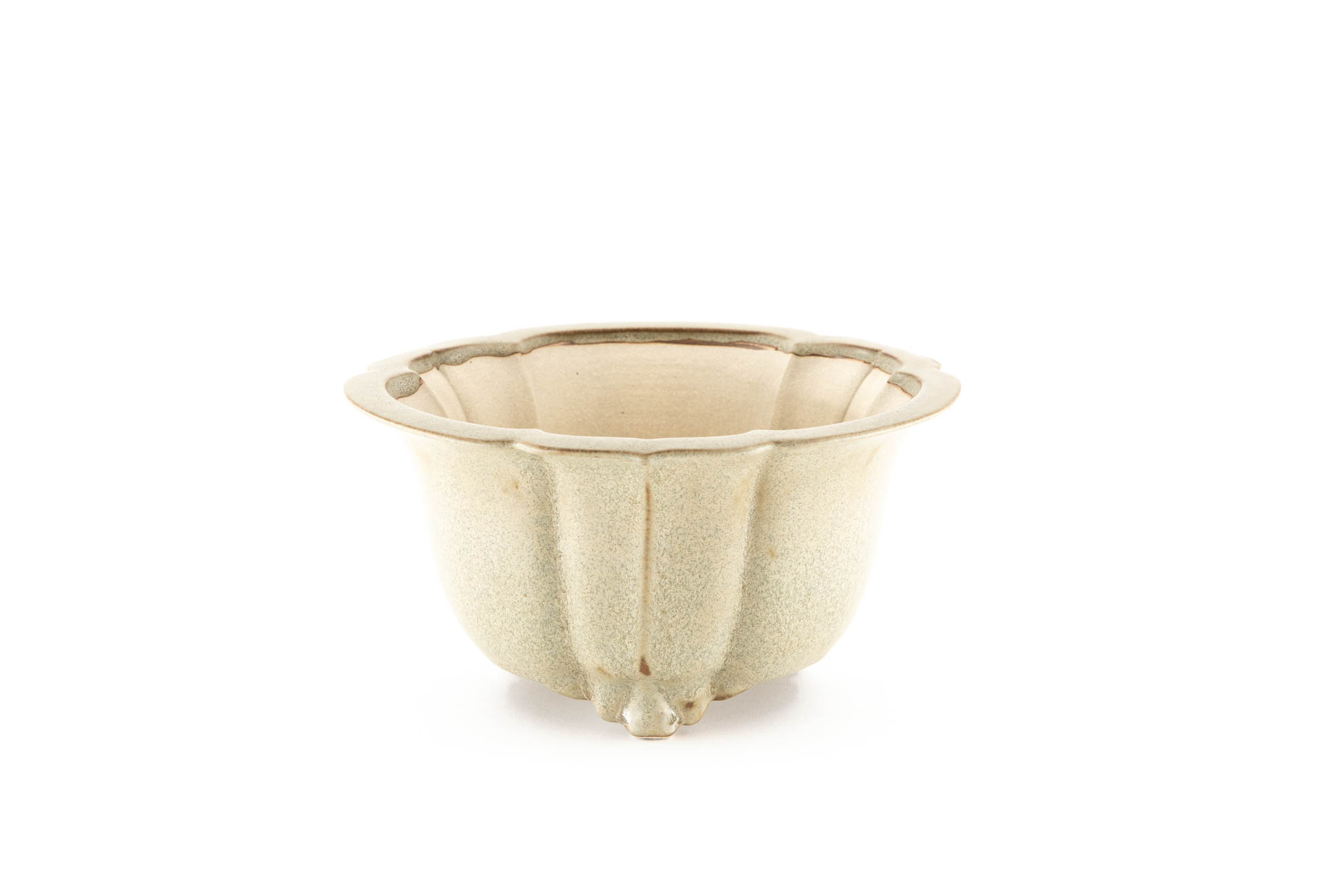 Runde blütenförmige Kengai Bonsaischale n°1