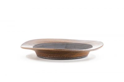 plate-shaped bunjin bonsai pot n°12