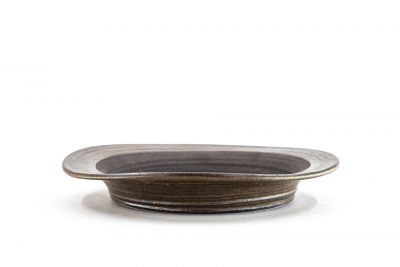plate-shaped bunjin bonsai pot n°11